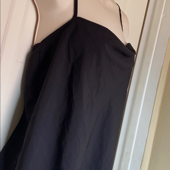 TOPSHOP black draped tank top size 6 - Picture 3 of 6